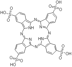 CAS#: 33308-41-7, 29H,29H,31H-Phthalocyanine-C,C,C,C-Tetrasulfonic Acid