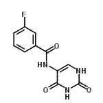 CAS 登录号：333343-48-9， N-(2,4-二氧代-1,2,3,4-四氢-5-嘧啶基)-3-氟苯甲酰胺