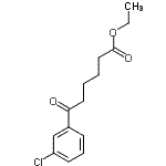 CAS 登录号：333355-35-4， 乙基6-(3-氯苯基)-6-氧代己酸酯