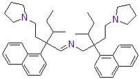 CAS#: 33366-64-2, 3-Methyl-N-[3-Methyl-2-Naphthalen-1-Yl-2-(2-Pyrrolidin-1-Ylethyl)Pentyl]-2-Naphthalen-1-Yl-2-(2-Pyrrolidin-1-Ylethyl)Pentan-1-Imine