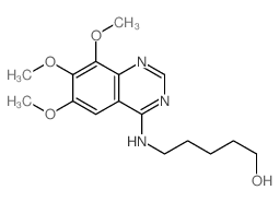CAS#: 33371-02-7, 5-[(6,7,8-Trimethoxyquinazolin-4-Yl)Amino]Pentan-1-Ol