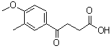 CAS 登录号：33446-14-9， 4-(4-甲氧基-3-甲基苯基)-4-氧代丁酸