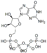 CAS 登录号：33503-72-9， [(2R,3S,4R,5R)-5-(2-氨基-6-氧代-3H-嘌呤-9-基)-4-羟基-2-[(羟基-膦酰氧基磷酰)氧基甲基]四氢呋喃-3-基]膦酰氢磷酸酯