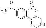 CAS 登录号：335210-46-3， 3-硝基-4-(1-哌嗪基)苯甲酰胺