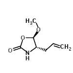CAS 登录号：335627-91-3， (4S,5R)-4-烯丙基-5-甲氧基-1,3-恶唑烷-2-酮
