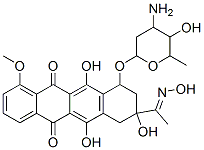 CAS#: 33644-59-6, (E)-1-[(2S,4S)-4-(4-Amino-5-Hydroxy-6-Methyloxan-2-Yl)Oxy-2,5,12-Trihydroxy-7-Methoxy-6,11-Dioxo-3,4-Dihydro-1H-Tetracen-2-Yl]Ethylidene-Hydroxy-Methylazanium Chloride