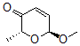 CAS 登录号：33647-82-4， (2R,6S)-6-甲氧基-2-甲基-6H-吡喃-3-酮