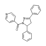 CAS#: 336795-64-3, (3,5-Diphenyl-4,5-Dihydro-1H-Pyrazol-1-Yl)(4-Pyridinyl)Methanone