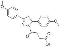 CAS#: 337482-89-0, 4-[(5S)-3,5-Bis(4-Methoxyphenyl)-4,5-Dihydropyrazol-1-Yl]-4-Oxobutyric acid