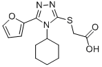 CAS#: 337487-27-1, (4-Cyclohexyl-5-Furan-2-Yl-4 H-[1,2,4]Triazol-3-Ylsulfanyl)-Acetic Acid