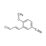 CAS 登录号：337520-38-4， 4-甲氧基-3-[(1E)-3-氧代-1-丙烯-1-基]苯甲腈