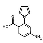 CAS 登录号：337913-58-3， 4-氨基-2-(1H-吡咯-1-基)苯甲酸