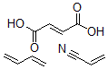 CAS 登录号：33827-49-5， (E)-2-丁烯二酸聚合物与1,3-丁二烯和2-丙烯腈
