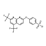 CAS#: 338412-09-2, 4-{[5,7-Bis(Trifluoromethyl)-1,8-Naphthyridin-2-Yl]Oxy}Benzenesulfonyl Chloride