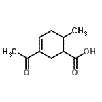 CAS 登录号：33844-91-6， 3-乙酰基-6-甲基-3-环己烯-1-羧酸
