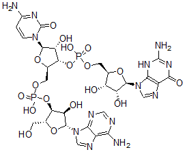 CAS#: 3393-25-7, [(2R,3S,4R,5R)-5-(2-Amino-6-Oxo-3H-Purin-9-Yl)-3,4-Dihydroxyoxolan-2-Yl]Methyl [(2R,3S,4R,5R)-5-(4-Amino-2-Oxopyrimidin-1-Yl)-2-[[[(2R,3S,4R,5R)-5-(6-Aminopurin-9-Yl)-4-Hydroxy-2-(Hydroxymethyl)Oxolan-3-Yl]Oxy-Hydroxyphosphoryl]Oxymethyl]-4-Hydroxyoxolan-3-Yl] Hydrogen Phosphate