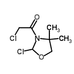 CAS 登录号：339366-58-4， 2-氯-1-(2-氯-4,4-二甲基-1,3-恶唑烷-3-基)乙酮