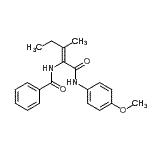 CAS#: 339575-22-3, N-{(2Z)-1-[(4-Methoxyphenyl)Amino]-3-Methyl-1-Oxo-2-Penten-2-Yl}Benzamide