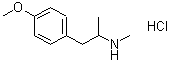 CAS 登录号：3398-68-3， 4-甲氧基-N,alpha-二甲基苯乙胺盐酸盐