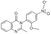 CAS 登录号：340-52-3， 3-(2-甲氧基-4-硝基苯基)-2-甲基喹唑啉-4-酮