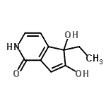 CAS#: 340268-41-9, 5-Ethyl-5,6-Dihydroxy-2,5-Dihydro-1H-Cyclopenta[c]Pyridin-1-One