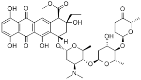 CAS#: 34044-10-5, Methyl (1R,2R,4S)-4-[4-Dimethylamino-5-[4-Hydroxy-6-Methyl-5-(6-Methyl-5-Oxooxan-2-Yl)Oxyoxan-2-Yl]Oxy-6-Methyloxan-2-Yl]Oxy-2-Ethyl-2,5,7,10-Tetrahydroxy-6,11-Dioxo-3,4-Dihydro-1H-Tetracene-1-Carboxylate