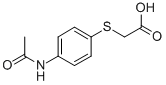 CAS 登录号：3406-74-4， {[4-(乙酰氨基)苯基]硫代}乙酸