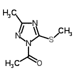CAS 登录号：340981-30-8， 1-[3-甲基-5-(甲硫基)-1H-1,2,4-三唑-1-基]乙酮