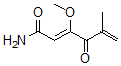 CAS 登录号：34138-28-8， (2Z)-3-甲氧基-5-甲基-4-氧代己-2,5-二烯酰胺