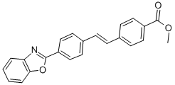 CAS 登录号：34180-85-3， 甲基4-[(E)-2-[4-(1,3-苯并恶唑-2-基)苯基]乙烯基]苯甲酸酯