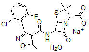 CAS#: 34214-51-2, Sodium 6-[[3-(2-Chloro-6-Fluorophenyl)-5-Methyl1,2-Oxazole-4-Carbonyl]Amino]-3,3-Dimethyl-7-Oxo-4-Thia-1-Azabicyclo[3.2.0]Heptane-2-Carboxylate Hydrate