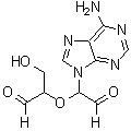 CAS#: 34240-05-6, 6-Amino-alpha-(1-formyl-2-hydroxyethoxy)-9H-purine-9-acetaldehyde