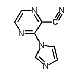 CAS # 342412-44-6, 3-(1H-Imidazol-1-Yl)-2-Pyrazinecarbonitrile