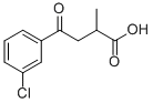 CAS 登录号：34243-96-4， 2-甲基-4-氧代-4-(3'-氯苯基)丁酸