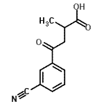 CAS 登录号：34243-97-5， 4-(3-氰基苯基)-2-甲基-4-氧代丁酸