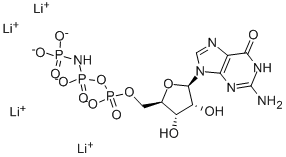 CAS#: 34273-04-6, [[[[(2R,3S,4R,5R)-5-(2-Amino-6-Oxo-3H-Purin-9-Yl)-3,4-Dihydroxyoxolan-2-Yl]Methoxy-Hydroxyphosphoryl]Oxy-Hydroxyphosphoryl]Amino]Phosphonic Acid