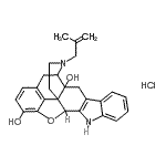 CAS#: 342884-62-2, 22-(2-Methyl-2-Propen-1-Yl)-14-Oxa-11,22-Diazaheptacyclo[13.9.1.0<Sup>1,13</Sup>.0<Sup>2,21</Sup>.0<Sup>4,12</Sup>.0<Sup>5,10</Sup>.0<Sup>19,25</Sup>]Pentacosa-4(12),5,7,9,15(25),16,18-Heptaene-2,16-Diol Hydrochloride (1:1)