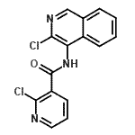 CAS#: 342899-39-2, 2-Chloro-N-(3-Chloro-4-Isoquinolinyl)Nicotinamide