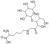 CAS 登录号：34326-63-1， 2-氨基-6-[[3,5,6-三羟基-2-氧代-4-[3,4,5-三羟基-6-(羟基甲基)四氢吡喃-2-基]氧基己基]氨基]己酸