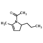 CAS 登录号：343271-99-8， 1-(5-甲基-2-丙基-2,3-二氢-1H-吡咯-1-基)乙酮