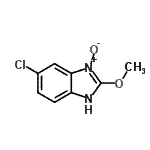 CAS 登录号：343332-47-8， 5-氯-2-甲氧基-1H-苯并咪唑3-氧化物