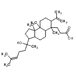 CAS 登录号：34336-09-9， 3-[3-(2-羟基-6-甲基-5-庚烯-2-基)-7-异丙烯基-6,9A,9B-三甲基十二氢-1H-环戊二烯并[a]萘-6-基]丙酸