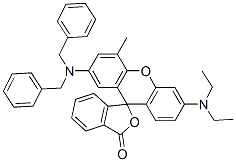 CAS#: 34342-67-1, 2'-(Bis(Phenylmethyl)Amino)-6'-Diethylamino-4'-Methylspiro[2-Benzofuran-3,9'-Xanthene]-1-One