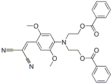 CAS#: 34367-96-9, 2-[2-(Benzoyloxy)Ethyl-[4-(2,2-Dicyanoethenyl)-2,5-Dimethoxyphenyl]Amino]Ethyl Benzoate