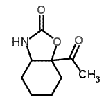 CAS 登录号：343770-93-4， 7A-乙酰基六氢-1,3-苯并恶唑-2(3H)-酮