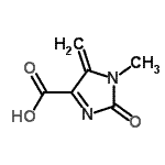 CAS#: 343864-06-2, 1-Methyl-5-Methylene-2-Oxo-2,5-Dihydro-1H-Imidazole-4-Carboxylic Acid