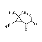 CAS 登录号：343868-18-8， 3-(二氯乙酰基)-2,2-二甲基环丙烷甲腈