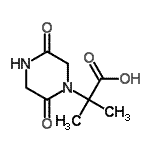 CAS 登录号：343942-15-4， 2-(2,5-二氧代-1-哌嗪基)-2-甲基丙酸