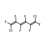 CAS 登录号：344-01-4， (1E,3E,5E)-1,6-二氯-1,2,3,4,5,6-六氟-1,3,5-己三烯