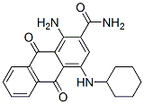CAS 登录号:3443-93-4, 1-氨基-4-(环己基氨基)-9,10-二氧代蒽-2-甲酰胺